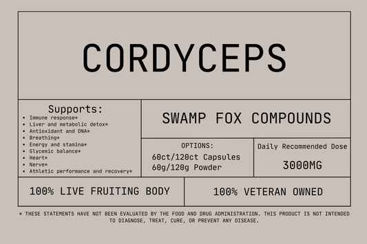 Cordyceps Capsules - Swamp Fox CompoundsCordyceps Capsules