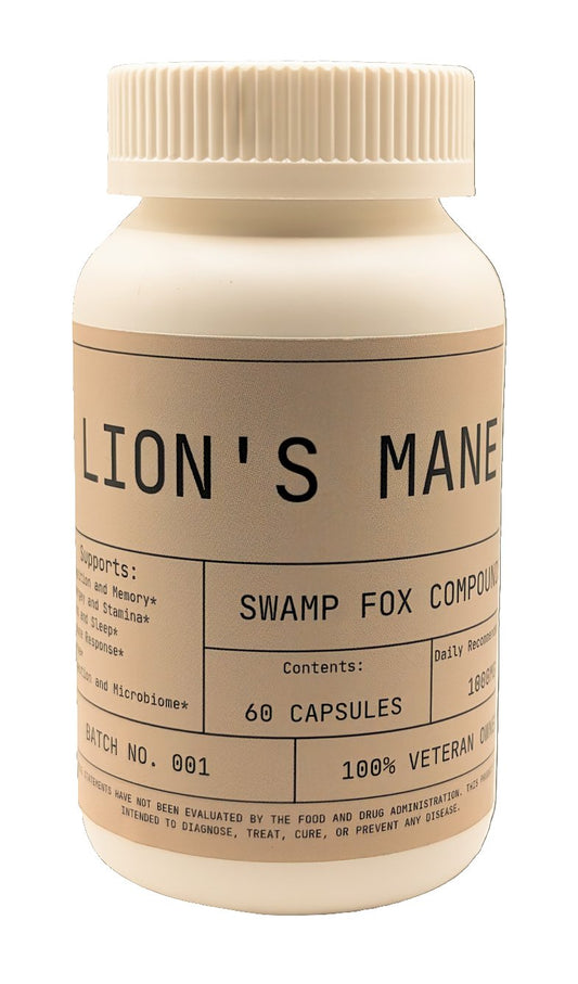 Lion's Mane Capsules - Swamp Fox Compounds Lion's Mane Capsules