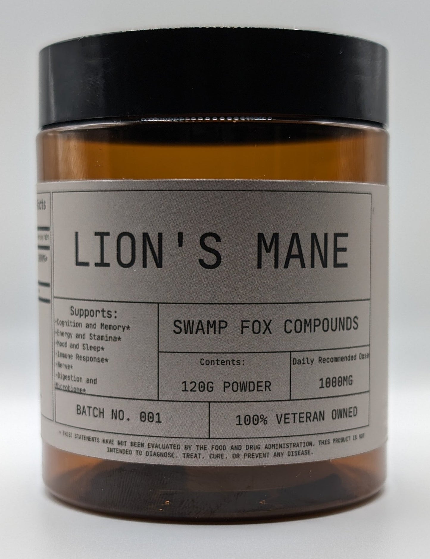 Lion's Mane Powder - Swamp Fox Compounds Lion's Mane Powder